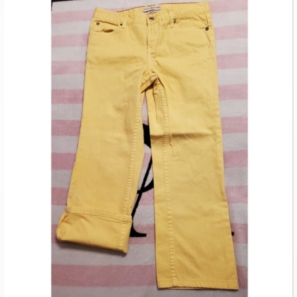 Tommy Hilfiger Yellow Hipster Boot Pants/Jeans size 10P - Picture 8 of 11